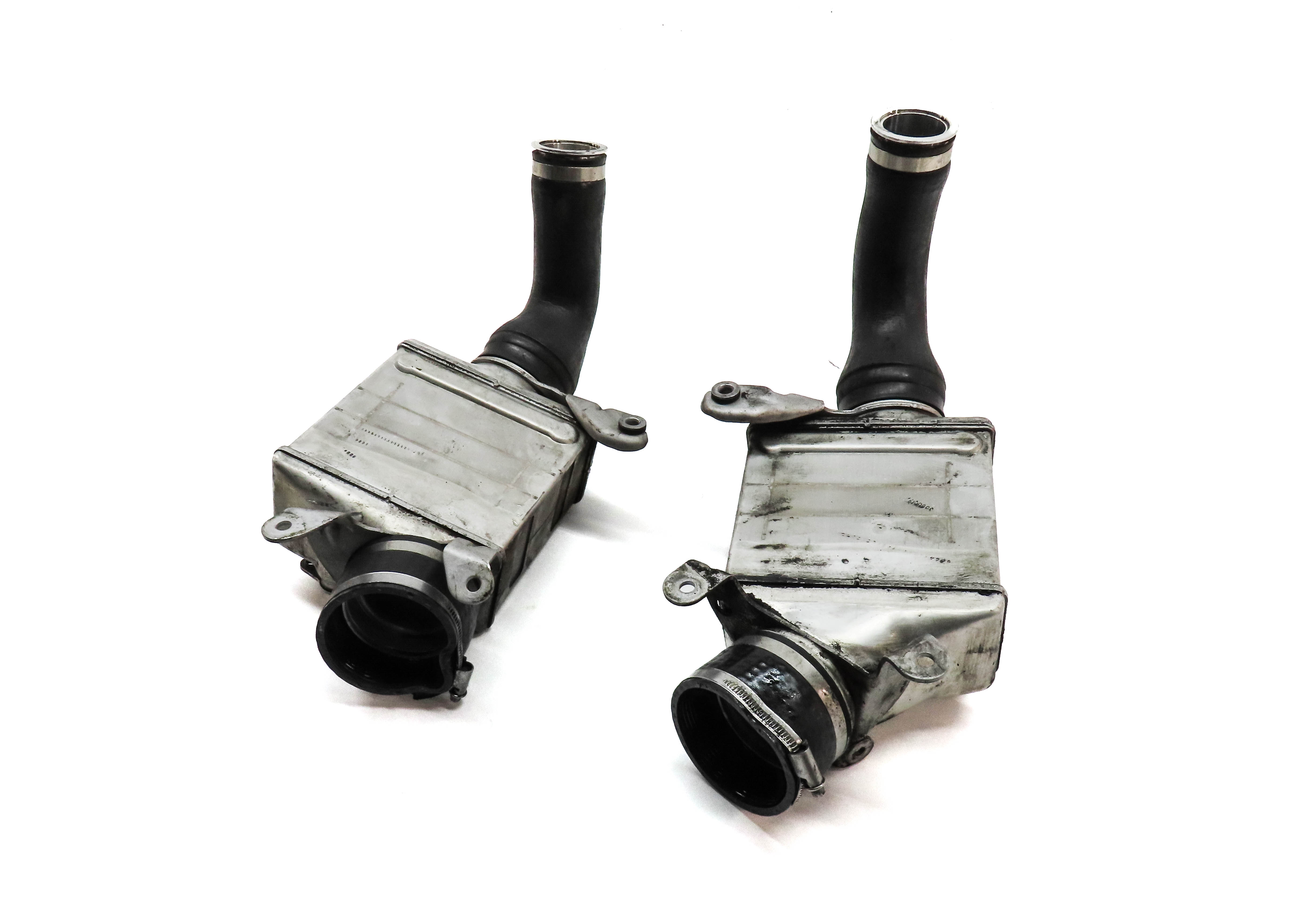 09-18 550i 650i 750i X5 X6 (F01 F10 E70 E71) 4.4L TWIN TURBO INTERCOOLER SET 2 — exact item pictured